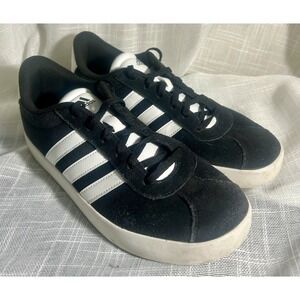 Size 6 - Adidas VL Court 3.0 Black White NEW
